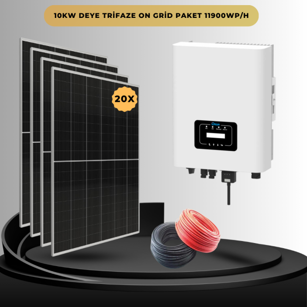 10KW Deye Trifaze On Grid Paket 11900WP/H - 1