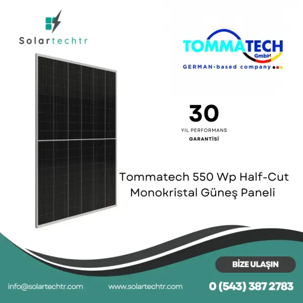 Tommatech 550Wp 108PM M12 HC-MB G2G Güneş Paneli - 3